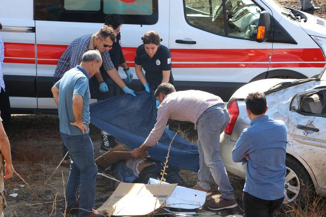 Lice'de otomobil şarampole devrildi: 1 ölü, 4 ağır yaralı