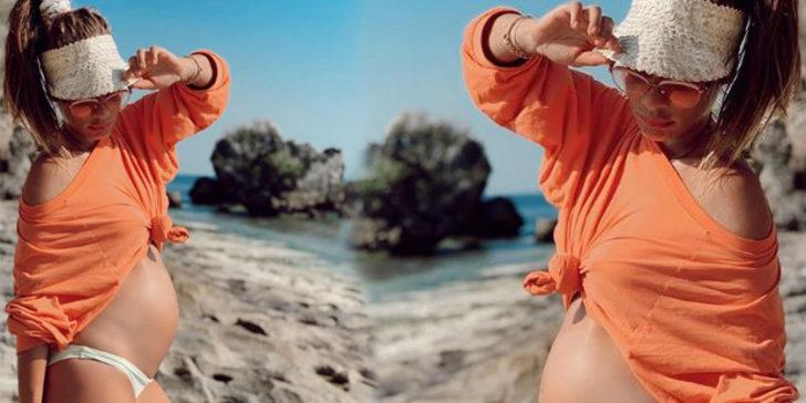 MÃ¼ge Boz'dan hamilelik pozu