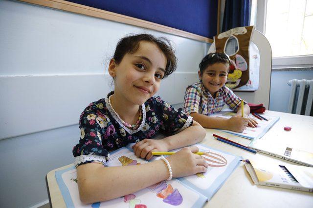 Suriyeli okul öncesi çocuklara yaz okulunda Türkçe eğitimi