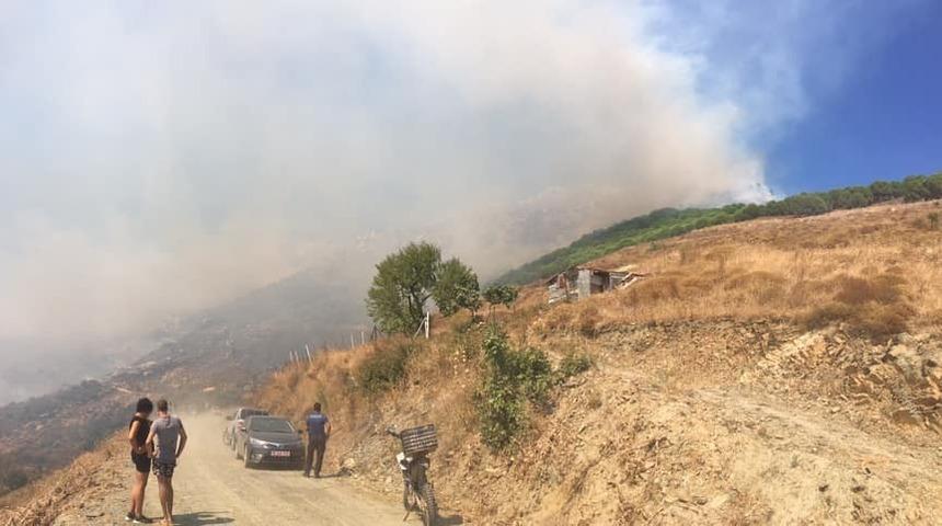 Marmara Adası&rsquo;nda yangın kontrol altına alınamıyor
