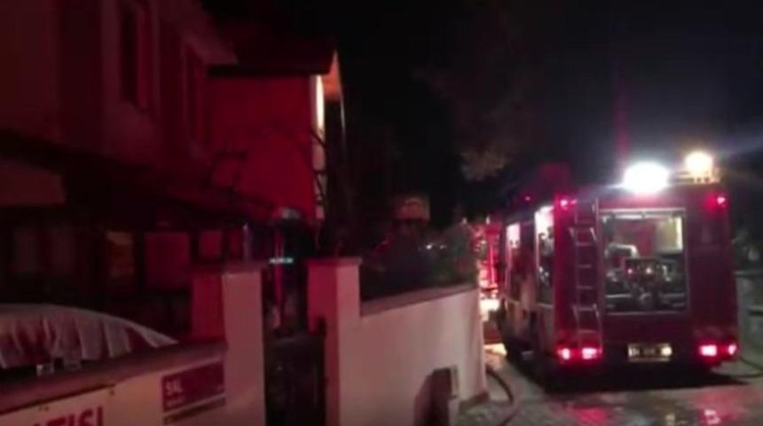 Şile’de otel yangını