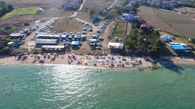 Sinop’ta Kurban Bayramı’nda sahiller doldu taştı