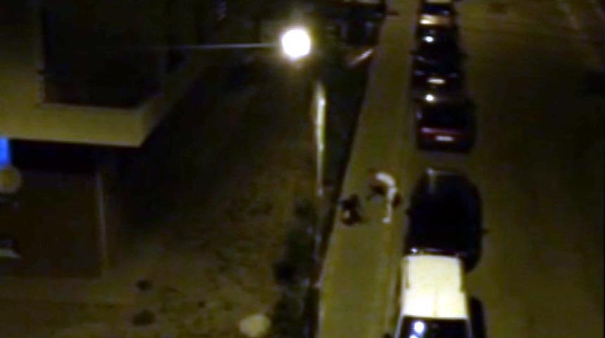 Kadına sokak ortasında tekme ve tokatlı saldırı