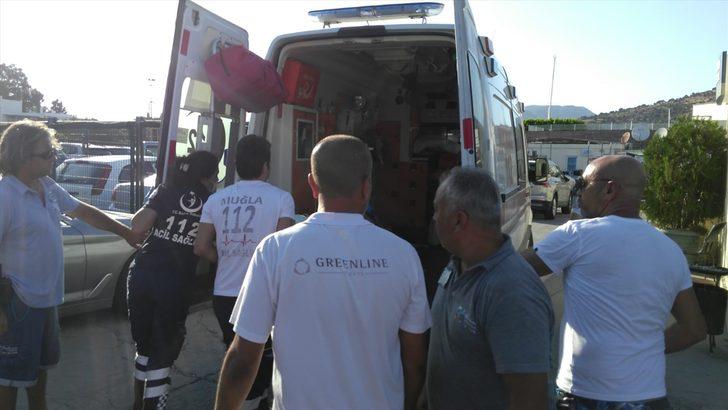 GÜNCELLEME - Bodrum'da sürat teknesinin çarptığı kadın yaralandı