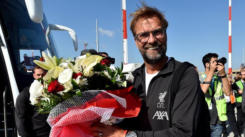 Liverpool Süper Kupa mücadelesi için İstanbul'a geldi