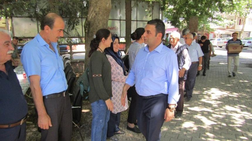 G&ouml;lbaşı il&ccedil;esinde bayramlaşma t&ouml;reni