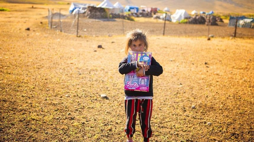 Minik y&uuml;reklerin sevinci g&ouml;r&uuml;lmeye değer