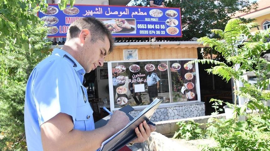 Mamak&rsquo;ta yabancı tabela denetimi