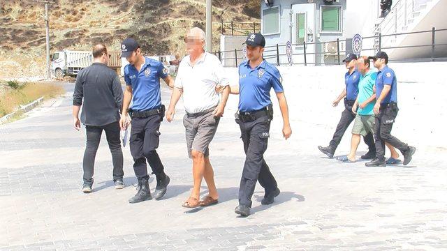 Marmara Adası'nda gözaltına alınan baba- oğul adliyede