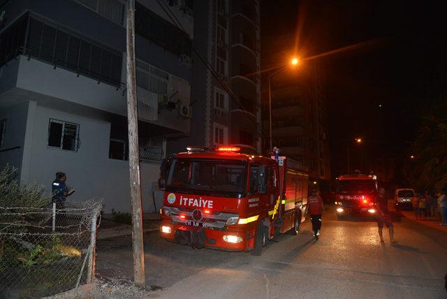 Evde çıkan yangın, hasara neden oldu