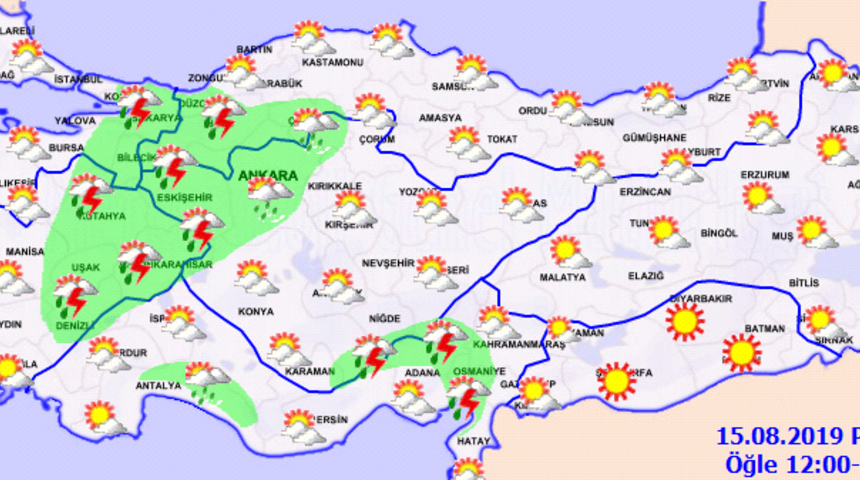 Meteoroloji Genel M&uuml;d&uuml;rl&uuml;ğ&uuml;'nden son hava tahmini uyarısı (İstanbul'da hava durumu)