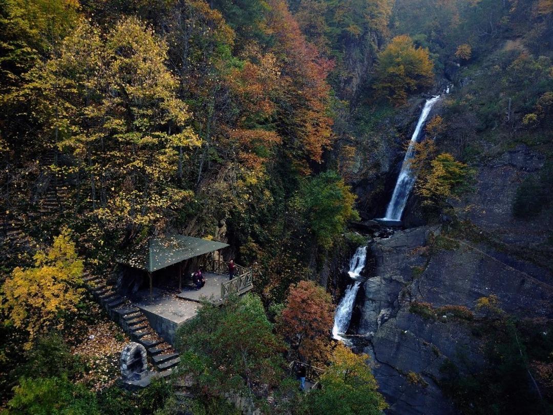 Bursa&rsquo;nın şelalelerinden b&uuml;y&uuml;leyen g&ouml;r&uuml;nt&uuml;ler