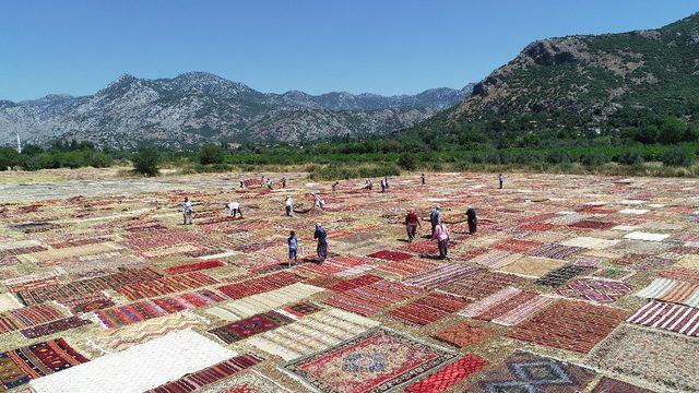 Döşemealtı’nın halı tarlaları dünya basınında