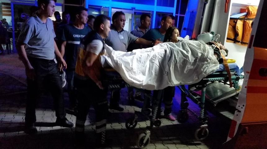 Konya’da otomobil takla attı: 2 yaralı