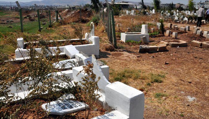 Reyhanlı�da mezarlığı tahrip etmişler trend