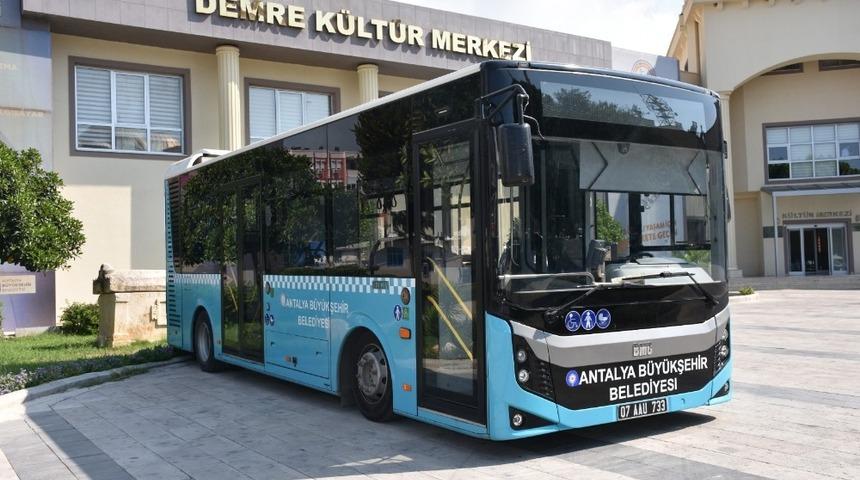 Demre&rsquo;ye saat başı otob&uuml;s seferi başladı