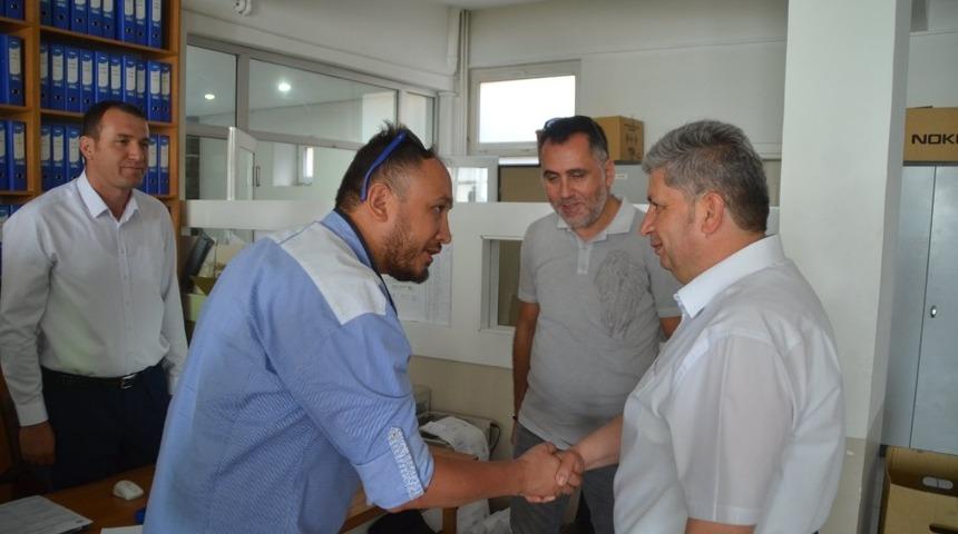 Başkan Altun, Personelle Bayramlaştı