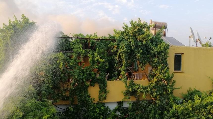 Ortaca&rsquo;da ev yangını