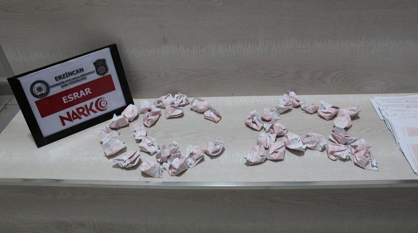 Erzincan’da uyuşturucu operasyonu: 3 tutuklama