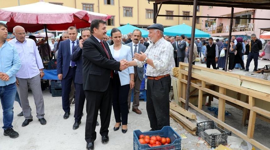 Erzincan Valisi Ali Arslantaş, Refahiye ilçesinde incelemelerde bulundu