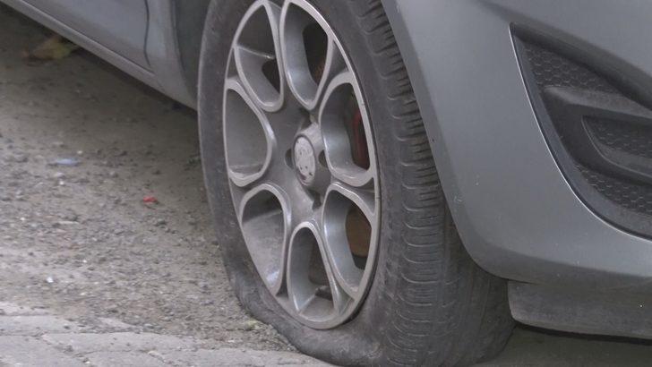 İstanbul'da 10 aracın lastiğini patlatıp kaçtılar G2