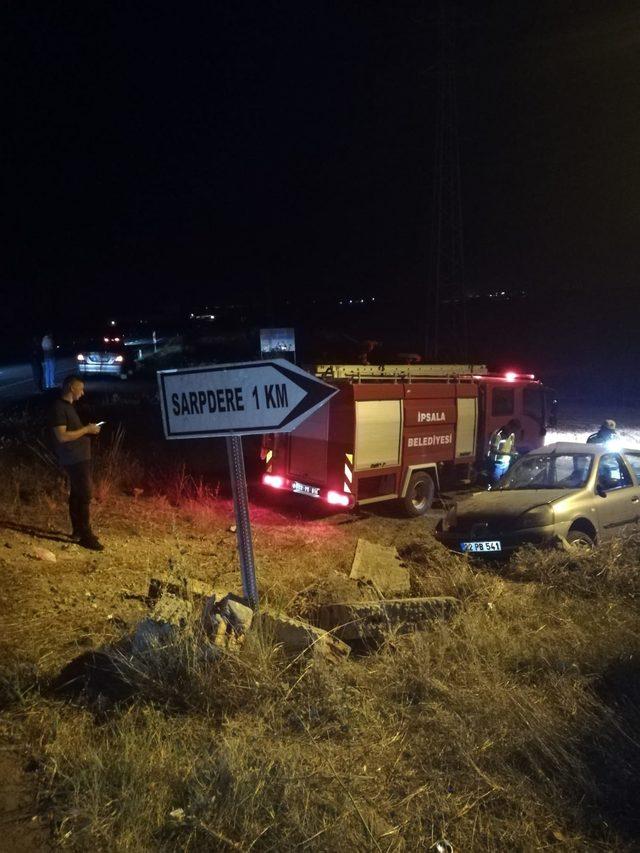 Edirne'de otomobiller çarpıştı: 1 ölü, 6 yaralı