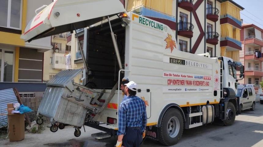 Ereğli Belediyesinden bayram sonrası temizlik hamlesi