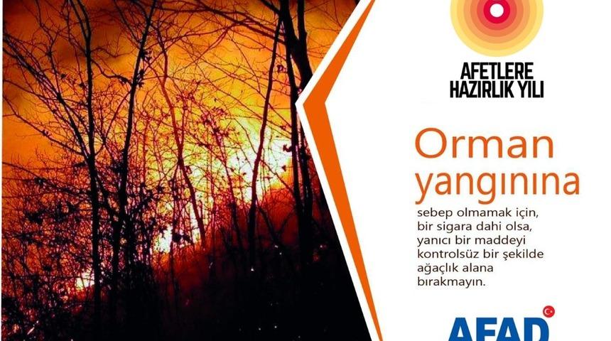 AFAD, orman yangınlarına karşı uyardı