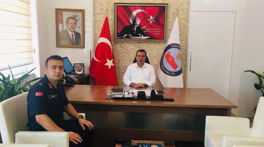 Teğmen &Ccedil;alış&rsquo;tan Kaymakam G&uuml;rdal&rsquo;a ziyaret