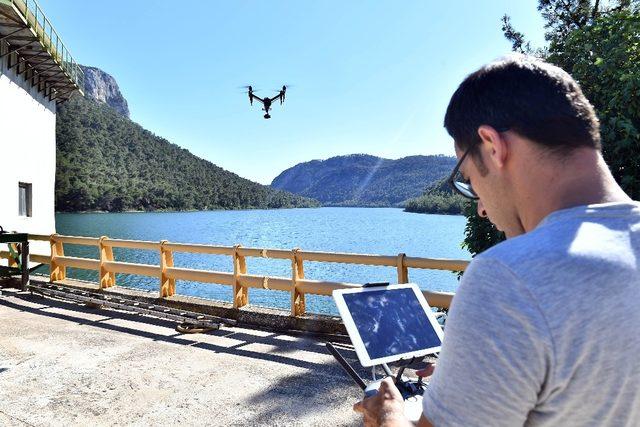 Barajlar drone ile koruma altında