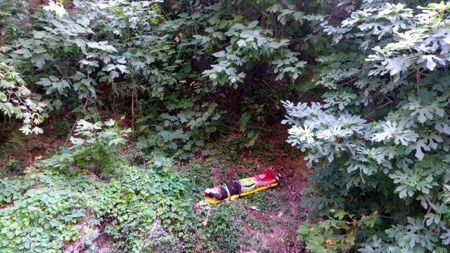 Yamaçtan düşen mühendis, yaralandı