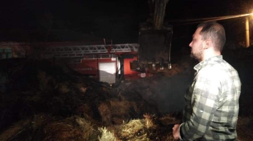 Altıntaş&rsquo;ta yangın