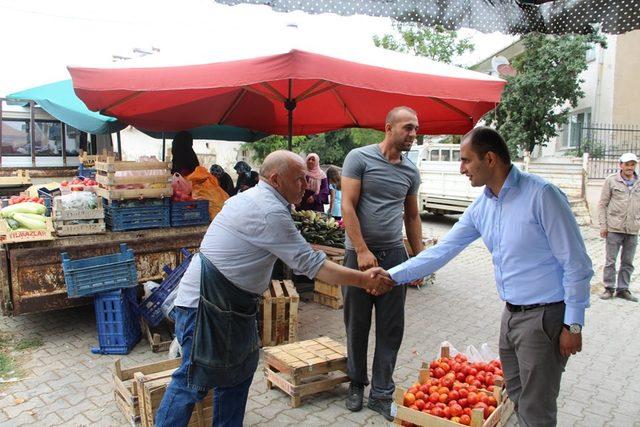 Başkan ve Kaymakam Pazar esnafının sorunlarını dinledi