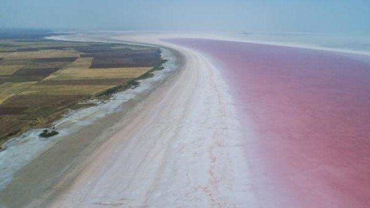 Pembe renge bürünen Tuz Gölü'ne yoğun ilgi  G5
