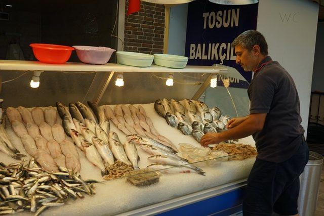 Bu balık pazarında her şey var