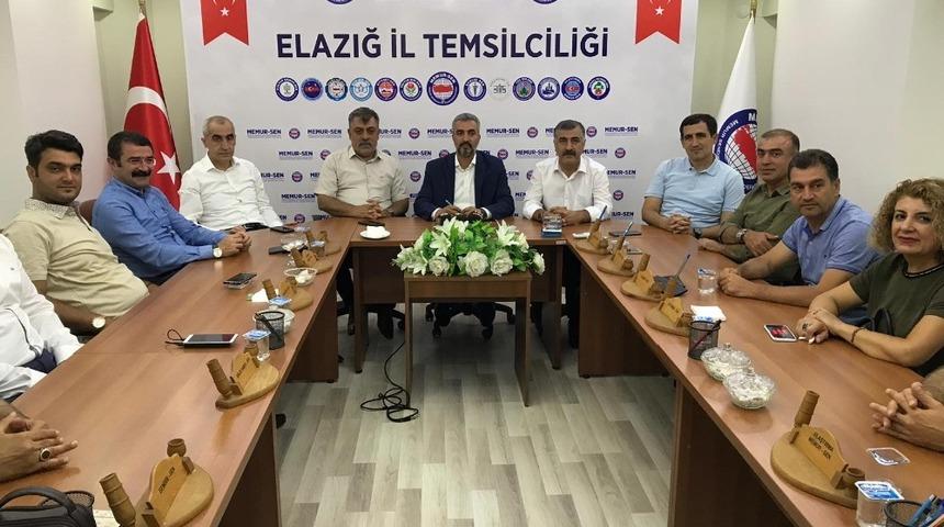 Memur-Sen Elazığ İl Başkanı Bahşi&rsquo;den, zam teklifi değerlendirmesi