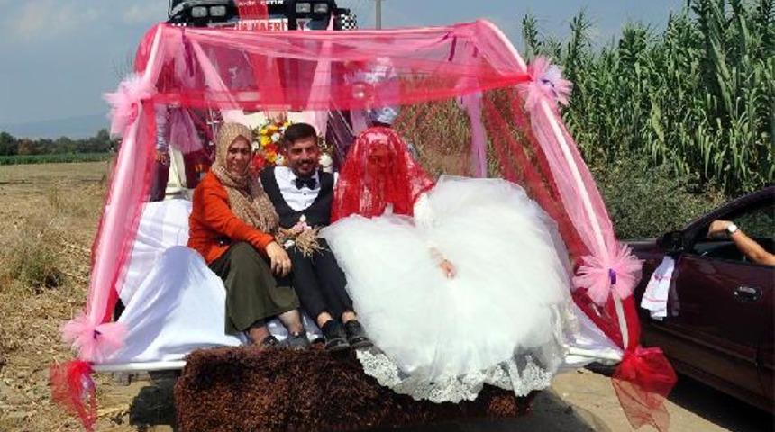 Böyle gelin arabası görülmedi!