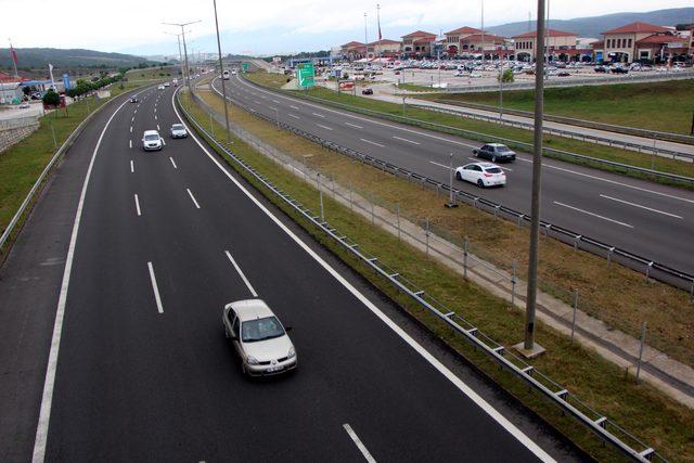 Bayram dönüşü Bolu geçişinde trafik yok