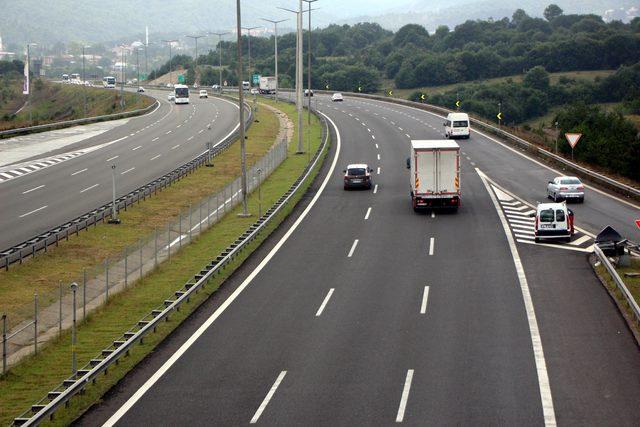 Bayram dönüşü Bolu geçişinde trafik yok