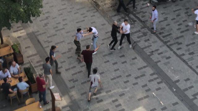 Taksim'i karıştıran kavga