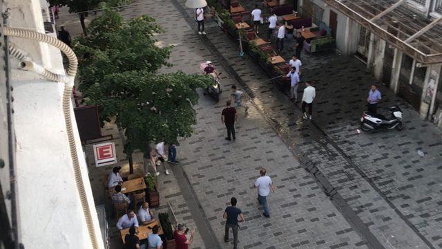 Taksim'i karıştıran kavga