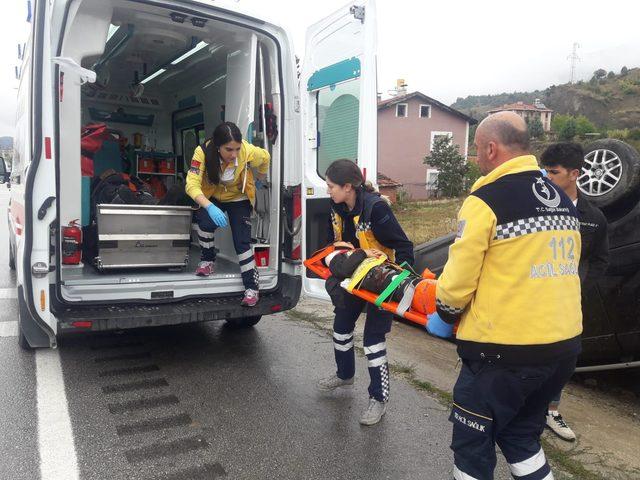 Karabük'te 'yağmur' kazaları: 22 yaralı