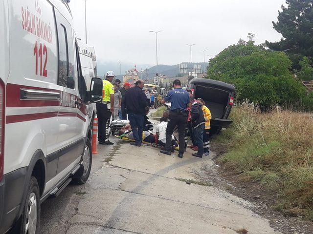 Karabük'te 'yağmur' kazaları: 22 yaralı
