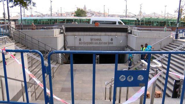 Eminönü alt geçidinde son durum