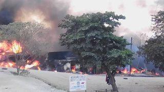 Akaryakıt tankeri patladı : 10 ölü