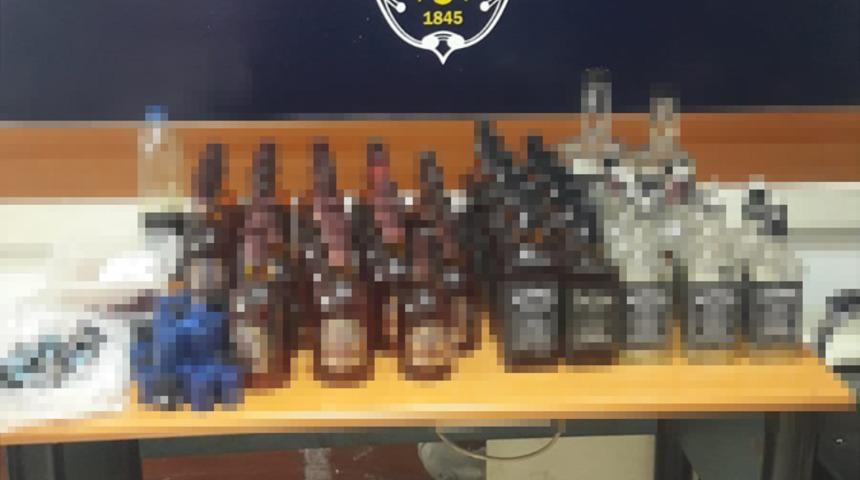 Ankara'da mahalle berberine sahte içki operasyonu