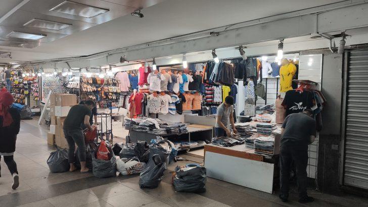 Eminönü alt geçitte esnaf dükkan açtı G3