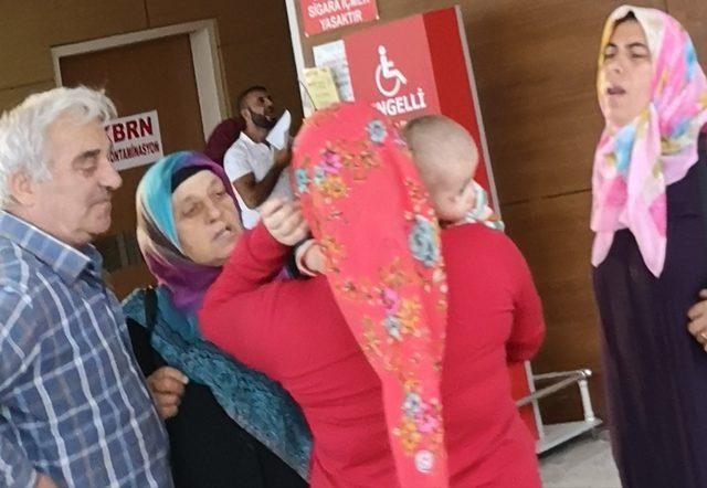 2'nci kattan düşen Eymen bebek yaralandı