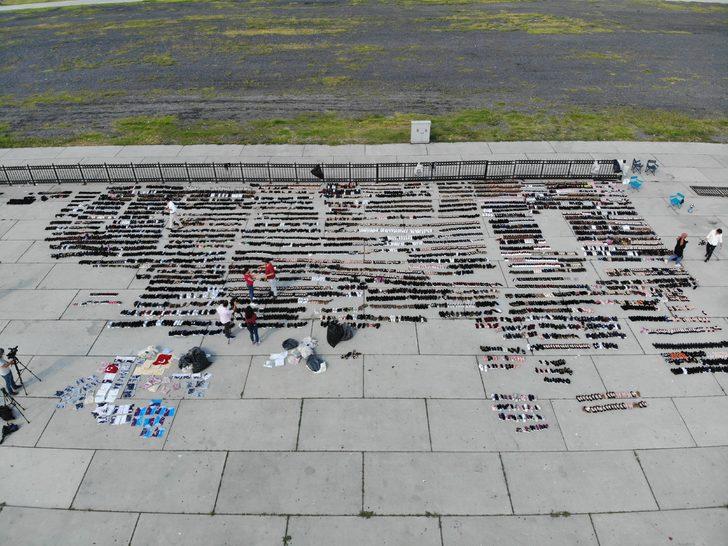 Eminönü’nde sular altında kalan ayakkabılar Yenikapı’da kurumaya bırakıldı G2