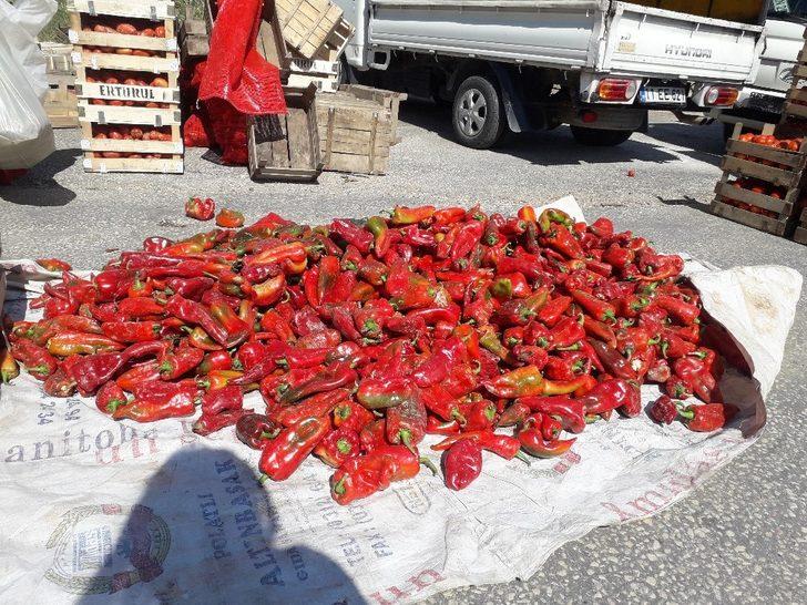 Bilecik’te salçalıklar pazar tezgâhlarını doldurdu G5